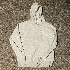 Light gray champion hoodie size medium classic fleece